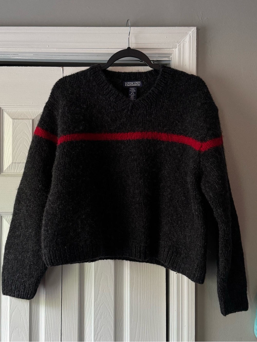 Vintage lands end wool sweater(read description)